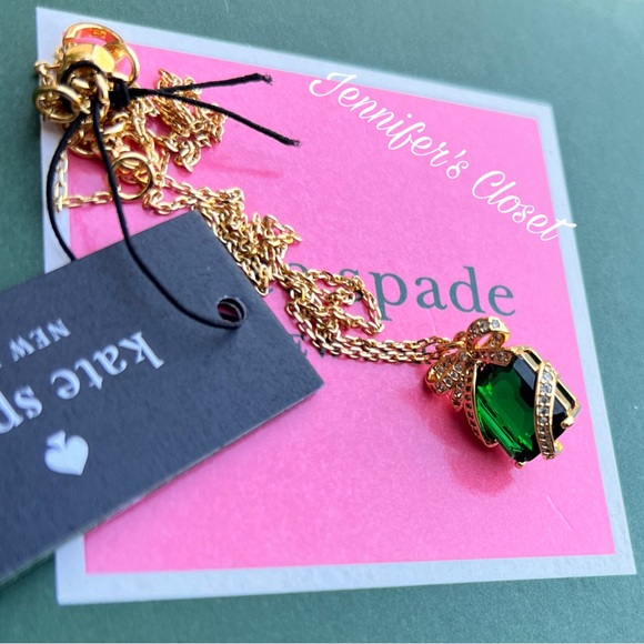 Kate Spade New York Pavé Present Pendant Necklace - Picture 5 of 5